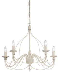 Závesné svietidlo/Luster Ideal lux 005881 CORTE SP5 BIANCO ANTICO 5xE14 40W