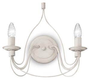 Nástenné svietidlo Ideal lux 028460 CORTE AP2 BIANCO ANTICO 2xE14 40W