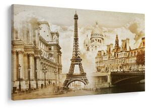 Obraz - Parížske pamiatky (90x60 cm)