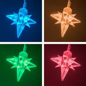 Nexos 33456 Vianočné LED osvetlenie - hviezdy - 40 LED, farebné