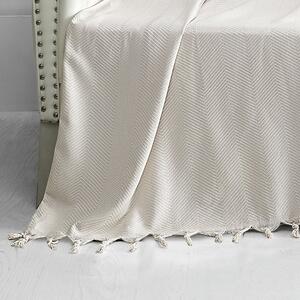 Denizli Concept Jemný tkaný prehoz na pohovku aj posteľ TRENDY KOLTUK béžový bežová 170x230 cm