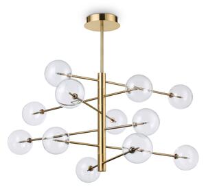 Závesné svietidlo Ideal lux 200125 EQUINOXE SP12 OTTONE ANTICO 12xG4 2W stará mosadz