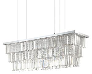 Závesné svietidlo Ideal lux 166360 MARTINEZ SP8 CROMO 8xE14 40W chróm