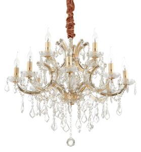 Závesné svietidlo/Luster Ideal lux 167404 NAPOLEON SP12 ORO 12xE14 40W zlato