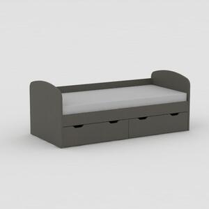 Elitte jednolôžková posteľ Golem 90x200 cm antracit