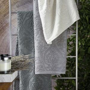 ISSIMO RUMIE luxusné uteráky, osušky sivé sivá Bavlna/Bambus 70x140 cm