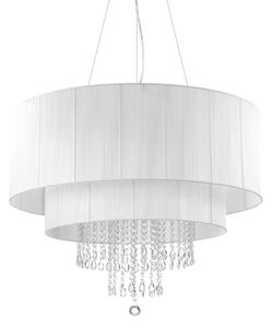 Závesné svietidlo/Luster Ideal lux 165011 OPERA SP10 BIANCO 10xE27 60W chróm