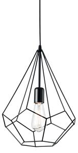 Závesné svietidlo Ideal lux 148175 AMPOLLA-3 SP1 NERO 1xE27 60W čierna
