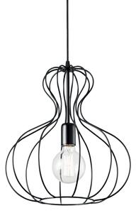 Závesné svietidlo Ideal lux 148502 AMPOLLA-1 SP1 NERO 1xE27 60W čierna