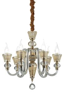 Závesné svietidlo/Luster Ideal lux 140605 STRAUSS SP6 6xE14 40W jantár