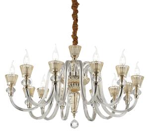 Závesné svietidlo/Luster Ideal lux 140612 STRAUSS SP12 12xE14 40W jantár