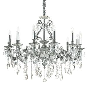 Závesné svietidlo/Luster Ideal lux 164953 GIOCONDA SP12 ARGENTO 12xE14 40W striebro