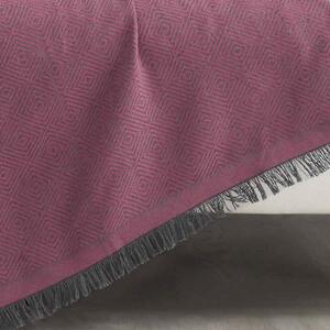 Denizli Concept Jemný tkaný prehoz na pohovku aj posteľ ELITE slivkový slivková 170x240 cm