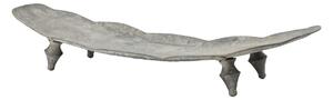 Šedý antik zinkový podnos s nožičkami Tray Zinc Antique - 68 * 22 * ​​8 cm - Chic Antique