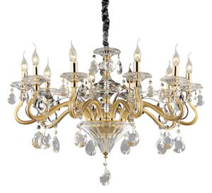 Závesné svietidlo/Luster Ideal lux 087771 NEGRESCO SP10 ORO 10xE14 40W