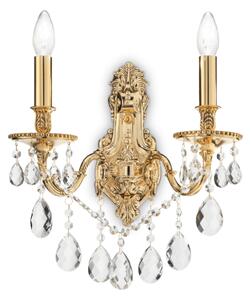 Nástenné svietidlo Ideal lux 060491 GIOCONDA AP2 ORO 2xE14 40W