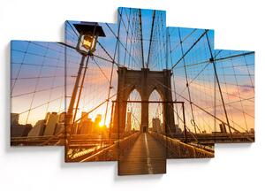 Obraz - Brooklynský most, Manhattan, New York (150x105 cm)