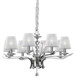 Závesné svietidlo/Luster Ideal lux 059242 PEGASO SP8 BIANCO 8xE14 40W