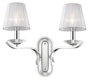Nástenné svietidlo Ideal lux 059211 PEGASO AP2 BIANCO 2xE14 40W
