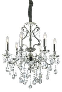 Závesné svietidlo/Luster Ideal lux 044927 GIOCONDA SP6 ARGENTO 6xE14 40W