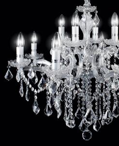 Závesné svietidlo/Luster Ideal lux 035604 FLORIAN SP12 CROMO 12xE14 40W