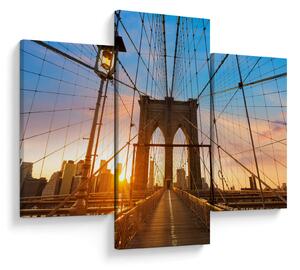 Obraz - Brooklynský most, Manhattan, New York (90x60 cm)