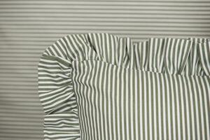 Zdeňka Podpěrová Posteľné obliečky Jemný olivový prúžok Flanel 1x70x90,1x140x200 cm