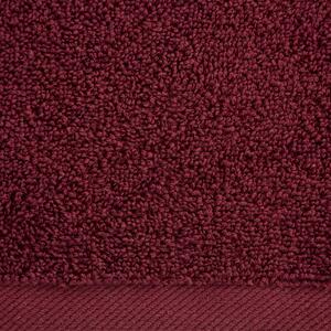 Eurofirany Detský uteráčik jednofarebný bordový bordová Bavlna 30x50 cm