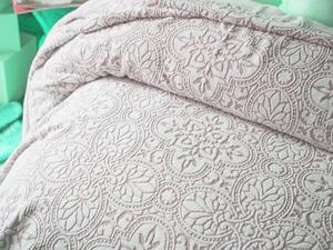 ISSIMO Bavlnený prehoz na pohovku aj posteľ ASGARD medený 220x240 cm medená 240x220 cm