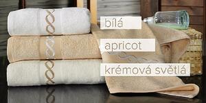 Matějovský ROYAL APRICOT - bambusové uteráky, osušky biela Bavlna/Bambus 50x100 cm