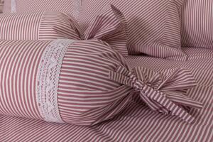 Zdeňka Podpěrová Posteľné obliečky jemný ružový prúžok Krep 1x40x60,1x90x130 cm