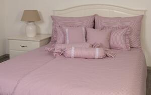 Zdeňka Podpěrová Posteľné obliečky jemný ružový prúžok Bavlna 40x40 cm okrasný (prešitý)