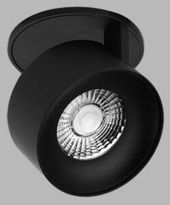 LED2 21507333 KLIP kruhové otočné zápustné bodové svietidlo 77mm 11W/770lm 3000K chrómovo čierna