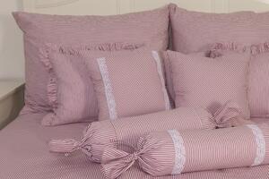 Zdeňka Podpěrová Posteľné obliečky jemný ružový prúžok Bavlna 40x40 cm okrasný (prešitý)
