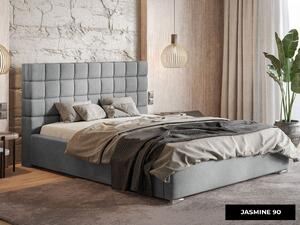 - Moderná čalúnená posteľ NOOR ROZMER: 120 x 200 cm, FARBA NÔH: chrómová