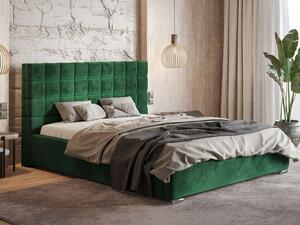 - Moderná čalúnená posteľ NOOR ROZMER: pre matrac 120 x 200 cm, FARBA NÔH: chrómová