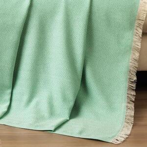 Denizli Concept Jemný tkaný prehoz na pohovku aj posteľ SANDY zelený zelená 210x230 cm