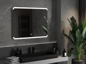 Mexen Nida, LED kúpeľňové zrkadlo s podsvietením 100x80 cm, 6000K, ochrana proti zahmlievaniu, 9806-100-080-611-00