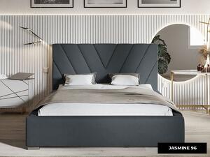 - Moderná čalúnená posteľ VIVIAN ROZMER: 120 x 200 cm, FARBA NÔH: chrómová