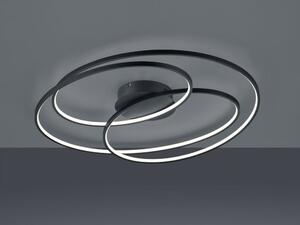 TRIO 673918032 Gale LED stropné svietidlo 50W/5250lm 3000K matné čierne, switchdimmer