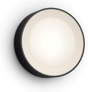 PHILIPS HUE 17465/30/P7 Daylo 15W 22cm RGB BK exteriérové nástenné svietidlo