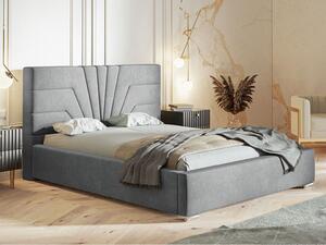 - Dizajnová čalúnená posteľ LEA ROZMER: 120 x 200 cm, FARBA NÔH: chrómová
