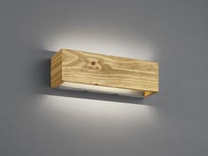 TRIO 223790130 Brad LED nástenné svietidlo 13W/1800lm 3000K prírodné drevo, switchdimmer