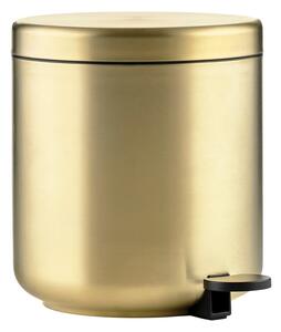 Nášľapný odpadkový kôš z nehrdzavejúcej ocele v mosadznej farbe 4 l Ume Brass – Zone