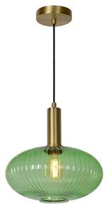 LUCIDE 45386/30/33 MALOTO závesné svietidlo Ø 30cm E27/40W zelená/zlatá