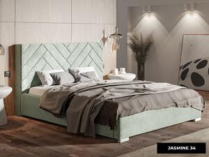 - Luxusná manželská posteľ OPAL ROZMER: 120 x 200 cm, FARBA NÔH: dub
