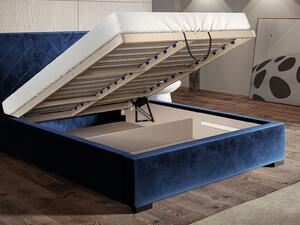 - Luxusná manželská posteľ OPAL ROZMER: 120 x 200 cm, FARBA NÔH: chrómová