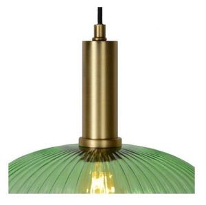 LUCIDE 45386/30/33 MALOTO závesné svietidlo Ø 30cm E27/40W zelená/zlatá