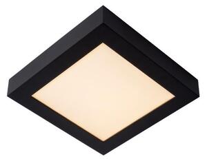LUCIDE 28117/22/30 BRICE štvorcové stropné stmievateľné kúpeľňové LED svietidlo 22W IP44 čierna