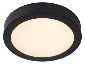 LUCIDE 28116/24/30 BRICE stropné stmievateľné kúpeľňové LED svietidlo 15W Ø23.5cm IP44 čierna